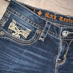 Women’s rock revival blue jeans size 26